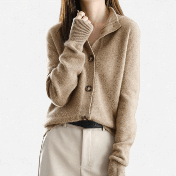 Cashmere knit cardigan - Image 3